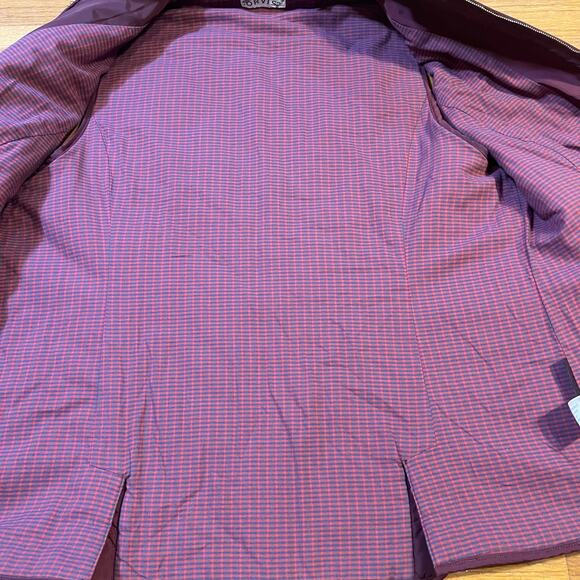 Orvis Women’s Quilted Puffer Vest Size Large Burgundy Thinsulate Full Zip - Picture 3 of 6
